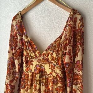 JESSICA SIMPSON Floral Long Sleeve Dress